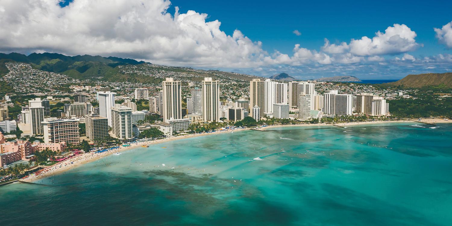 하와이 해안선 풍경